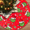 HGRGHH Weihnachtsbaum Decke Rund, Elf Figuren Weihnachtsbaum Rock, 90cm Retro Tannenbaum Decke, Christbaumdecke für Christbaumständer Deko, Weihnachtsbaum Deko, Neujahr Party Dekoration, Boden Dekor