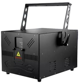 LED Stage Light, 3W 4W 5W 6W 8W 10W RGB Scanner Lights Full Color 3D Effect Projector Stage Lighting for DJ Party Disco Nightclubs(Black_3W)
