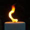 Wachsfeuer aus Beton | Ø15cm | Betonkerze | Terassenfeuer | Windlicht | Dauerkerze | Schmelzlicht | Hergestellt in Österreich (Fuji, Betongrau)