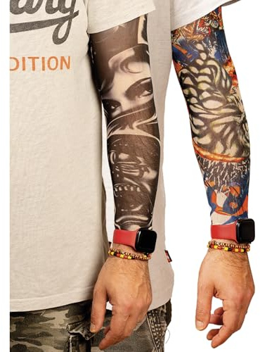 Funtime Gifts Sleeves EIN Paar Tattoo-Ärmel, Multi, Einheitsgröße