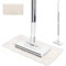 Eukue Balai Serpillère Microfibre Pro 360° | Manche INOX Ergonomique | Balais à Plat Serpillere Microfibre pour Sols Bois/Carrelage/Vinyle | Nettoyage Profond sans Rayures