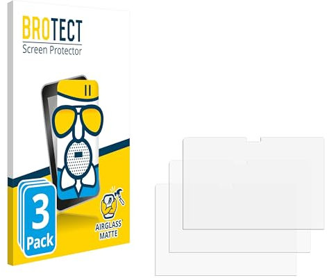 brotect Anti-Glare Glass Screen Protector Matte compatible with Apple MacBook Air 15 M4 2025 (3 Pack) - Anti-Scratch 9H Protection Film