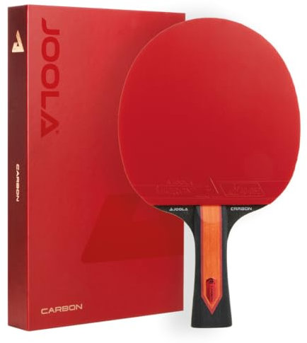 JOOLA Raqueta de ping pong Red Carbon X – Raqueta de ping pong de gama alta con micron+ almohadillas y esponja Cloudblast