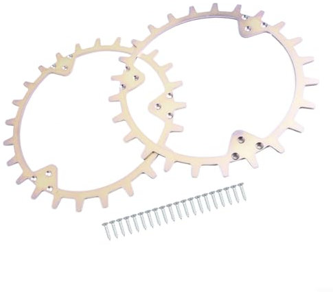 HomeVortex Edelstahl-Roboter-Riemenscheibe 420/320/430X/435X/440/450X – Rasenmäher-Rad mit Schrauben, verbesserter Grip für nasses Gras und Pisten