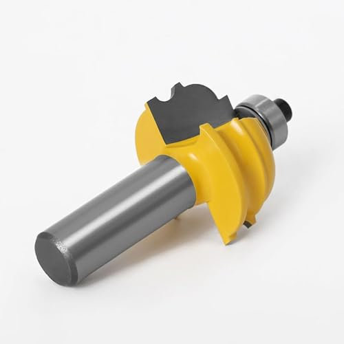 1 pieza 8mm 12mm 1/2 vástago moldeado arquitectónico broca enrutadora de madera carburo de tungsteno 2 flauta Woodruff Keyseat fresa(8mm shank)