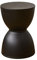 YWRU Sgabello per Trucco Clessidra Creativa Sgabello da Pranzo Rotondo Plastica Sgabello da Doccia da Bagno Impermeabile Anti-Coccole per Cucina Camera da Letto Soggiorno,30×43cm(Color:Nero)
