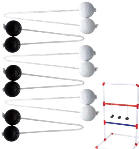 Ladder Toss Balls - Ladderball Game Set - Safe Sport Accessories Tossing Step Toy for Adults Kids Girls Outdoor Beach Yard Lawn