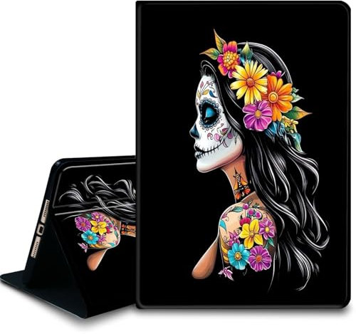 Bxgolkgd Funda para tablet Amazon Kindle Fire Max 11 (13ª generación, versión 2023), a prueba de golpes, con función de encendido y apagado automático, arte del Día de la Niña Muerta