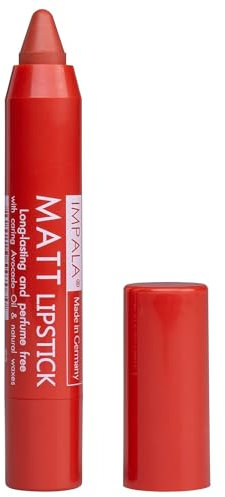 Impala - Automatic Lipstick Matt Tangerine Morning Colour Nº 03 | Langanhaltender matter Lippenstift | Feuchtigkeitsspendender Lippenstift mit cremiger Textur und Balsam-Effekt