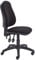 Office Hippo Small Office Chair without Arms, Computer Desk Chair with High Curved Back, Swivel Office Chair + Adjustable Backrest, Home Office Chair with Wheels, Holds Up to 115kg, 2 Year Wty - Black