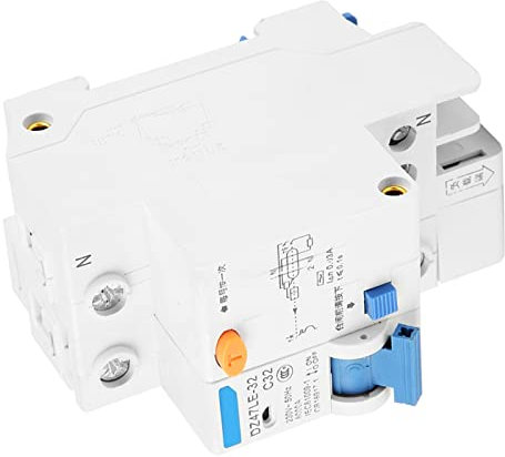Interruptor Diferencial RCBO 1P+N 32A 30mA 230V - Protección Completa contra Fugas Eléctricas, Sobrecarga y Cortocircuitos para Hogar e Instalaciones Profesionales