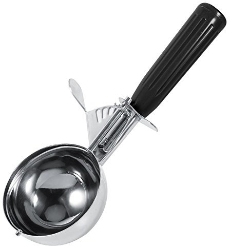 Ice Cream Scoop - Stainless Steel Ice Cream Scoop with Plastic Handle, Equipped with a Release Lever Include Size 3.14inch, 2.83inch, 2.56inch,2.17inch,2.05inch,1.65inch,etc(Black(4.7cm))