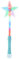 Ultra 1 Blau LED Leuchtstab Stern Zauberstab Magic Wand Disco Licht LED Stab Discokugel Kinder Prinzessin Partys Spielzeug Blinkender Stern Leuchtender Zauberstab Kinder Sternen Zauberstab