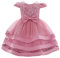Lito Angels Robe Mariage Ceremonie Anniversaire pour Bebe Fille, Taille 6-12 Mois, Rose poussiéreuse (étiquette en Tissu 70)