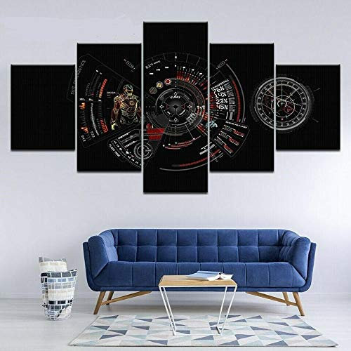 104Tdfc 5 Bilder Leinwanddrucke wandbild 5 teilig Leinwandbild Filmfigur Held Anime 200X100cm 5 TLG Kunstdrucke Skulpturen Küche Haushalt Möbel Wohnaccessoires