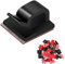 JeoPoom Kabelclips[50 Stück], Mini Kabelhalter Selbstklebend, Schreibtisch Kabelklemme Set, Klein Kabelclips Selbstklebende Kabelklemmen für PC, TVKabel und Audiokabel Usw(Schwarz)