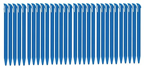 XHBTS Lot de 30 stylets de rechange en plastique compatibles avec Nintendo New 3DS XL, New 3DS LL (bleu)