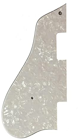 Passend für Lefthanded Casino Jazz Archtop Style Gitarren Pickguard (4-lagig White Pearl)