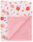 Babydecke kuscheldecke 100% Baumwolle 78x100cm, Kinder Krabbeldecke Polar Fleece Komfort, Super Weichem Baby Decke (Blumen)