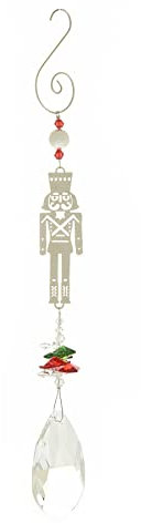 Widdop Christmas Crystal Metal Hanger Decoration Ornament - Toy Soldier Nutcracker