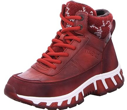 BAGATT Chi Tex, Stivali Donna, Colore: Rosso, 40 EU