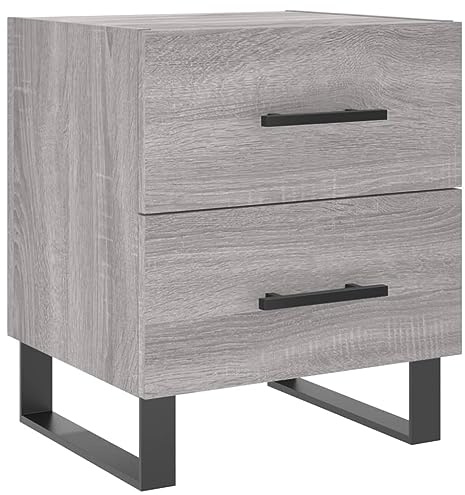 vidaXL Nachttisch Grau Sonoma 40x35x47,5 cm Holzwerkstoff