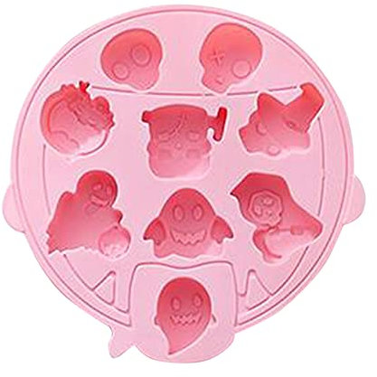 Formen Formen Kuchen Halloween Totenkopf Formen Geist Schokolade Kürbis Silikon Backform Backform Brot 25 Cm (Pink, One Size)