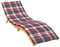 MNISDFL Patio Stuhl Möbel Ersatz Kissen Sonnenliegen-Auflage Rot Karomuster 200x50x3 cm Oxford-Gewebe