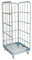 Abrollwerk 3-seitiger Stahlrollbehälter 1460 Metall - Abmessungen außen 710 x 800 x 1640 mm, Langlebig mit Korrosionsresistenter Cr 3-Beschichtung, Ideal für Lager, Logistik & Einzelhandel