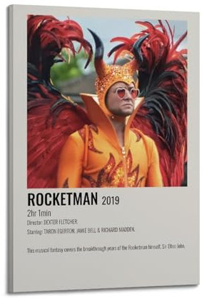 letty Rocketman-Poster, Wandkunst, Poster, Geschenk für Freunde, Schlafzimmer, Wohnzimmer, Dekoration, moderner ästhetischer Rahmen-Stil, 20 x 30 cm