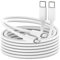 Acecene USB C auf Lightning Kabel 2m, [2 Stück] MFi Zertifiziert Langes iPhone Ladekabel USB C Lightning Schnellladekabel und Datenkabel für iPhone 14 13 12 11 Pro Max 8 7 6 5 4 Plus SE X - Weiß