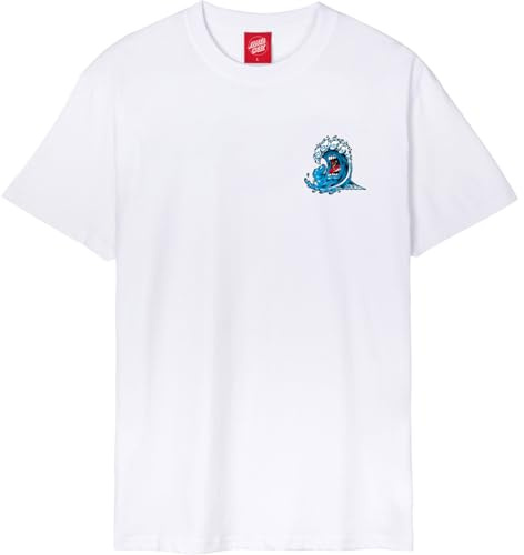 Santa Cruz Screaming Wave T-Shirt Herren Shirt weiß, M