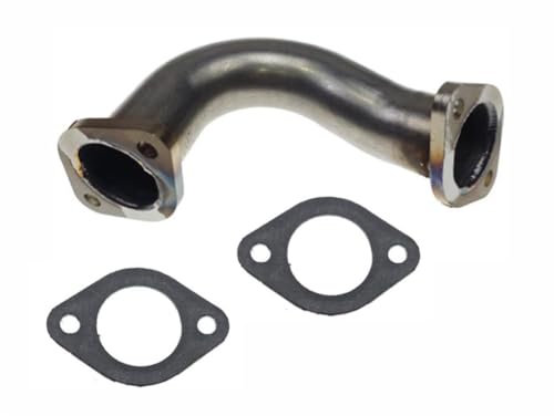 Tuning Auspuff Krümmer passend für Piaggio Hexagon, Gilera Runner, Typhoon 125 150, Aprilia SR 125 150 2T, Italjet Dragster 125 180 - Verbesserte Leistung