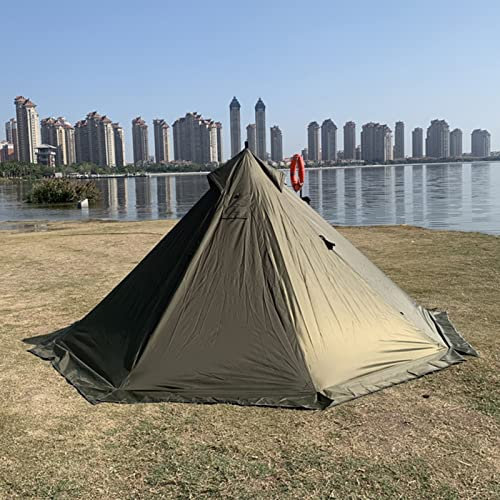 Winterofen Tipi Zelt Wasserdicht 1 Person Campingzelt mit Schneerock - Pyramide Hot Outdoor Tipi Zelt