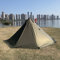 Winterofen Tipi Zelt Wasserdicht 1 Person Campingzelt mit Schneerock - Pyramide Hot Outdoor Tipi Zelt