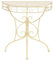 ULUYYUC Beistelltische Beistelltisch Outdoor Wetterfest Gartentisch Wetterfest Laptoptisch - Beistelltisch Vintage-Stil Halbrund Metall 72 x 36 x 74 cm Gold für Wohnbereich Garten Balkon Schlafzimmer
