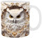 Liemuao Tasse à café, 3D Hibou Cool Impression Mug en Céramique, Mug Humour Collègue Tasse-Mug Idée cadeau Copine, Meilleure Amie, Noël, Anniversaire (B)