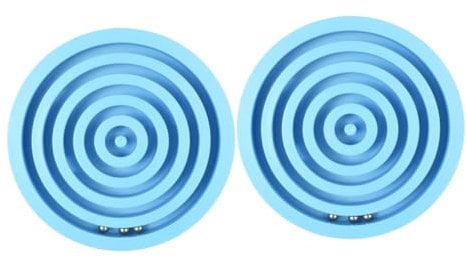 FOYTOKI 2pcs Maze Ball Game Labyrinth Toy Labyrinth Game Brain Educational Toy Maze Stem Toys Maze Board Game Brain Teaser Toys Maze Puzzle Toy Brain Teasers Puzzle 3d Puzzle Blue Wooden