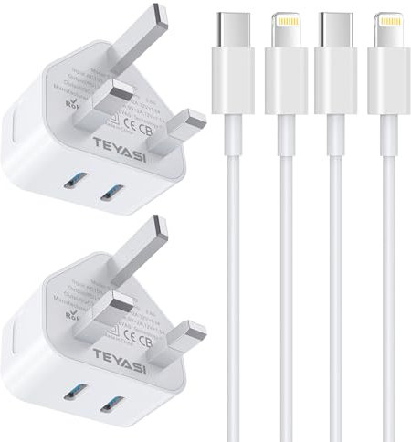iPhone Fast Charger,2 Pack iPhone Fast Charger Cable and Plug 20W Quick Charge for Apple iPhone 14 13 12 11 Pro Max XS Max XR X SE 8 Plus,New Rapid USB C to Lightning Charging Lead and Dual C Plug