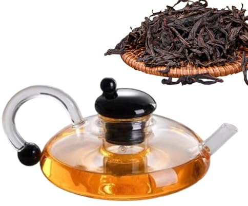 Tee-Ei-Topf – hitzebeständiger Wassertopf aus Glas mit Tee-Ei, multifunktionaler Teebereiter für lose Blätter, praktischer Getränkekessel für Tee, Wasser, Kaffee