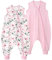 Yoofoss 2er Pack Baby Schlafsack Sommer mit Füßen 100% Baumwolle Sommerschlafsack 0.5 Tog Babyschlafsack mit Beinen Schlafstrampler 80 cm für Neugeborene Jungen Mädchen 18-36 Monate