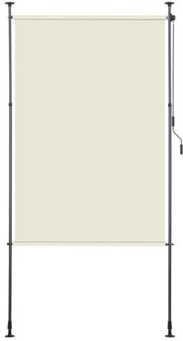 ISOISL Store vertical extérieur extensible 200 x 270 cm | Store vertical avec manivelle sans perçage | Brise-vue de balcon et protection contre le vent pour jardin et terrasse - Beige