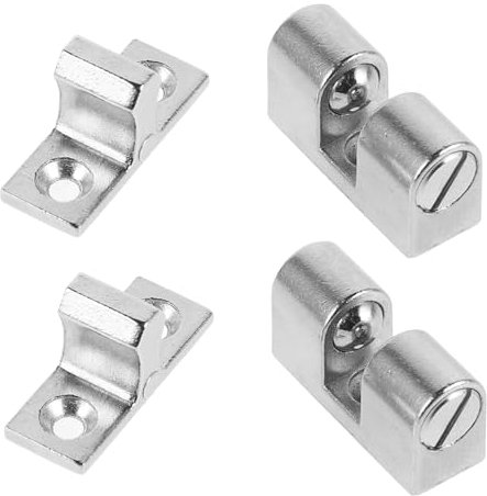PHENOFICE 4 Stück Metallverschlüsse Für Dunstabzugshauben Glasscheibenbefestigung Ersatzteile Universell Kompatibel Mit Küchengeräten