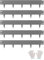 VEVOR Steel Landscape Edging, 5 Packs 39 x 4 in Rust-Resistant Metal Landscape Edging, Bendable Garden Edging Border, Heavy Duty Lawn Edging, Easy-to-Install, Flower Bed Yard Pathway Divider Dark Gray