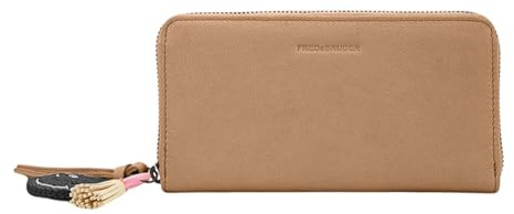 FREDsBRUDER Take A Smile Ziparound Wallet Milk Coffee