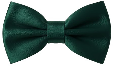 OUTLETISSIMO® PAPILLON RASO SLIM SOTTILE CRAVATTINO FARFALLINO FARFALLA UOMO DONNA Verde Scuro