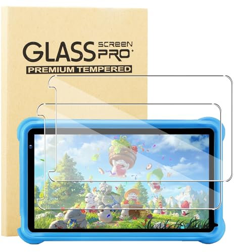 KUSINHOKA [2 Pièces Verre Trempé pour qunyiCO Tablette Enfants 7 Pouces, [Anti-Rayures] [9H Dureté] Film Protecteur, [Haute définition] Transparente Film de Protection Écran pour qunyiCO Y7 Tablette
