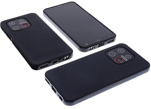foto-kontor Hülle kompatibel mit Emporia SMART 7 Lite / 7 mini / ME7 Schutzhülle schwarz Tasche Gummi TPU Handy Schutz Handytasche Handyhülle Smartphone Case Kantenschutz Eckenschutz