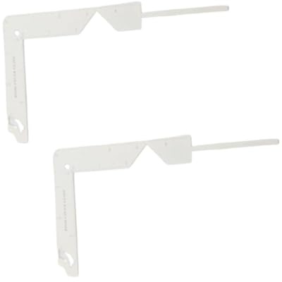 Bucheinband-Anleitung, 2er-Pack Metall-Buchbindelineal zum einfachen Erstellen von Einbänden, Scrapbook-Alben-Herstellungswerkzeug, Lineal