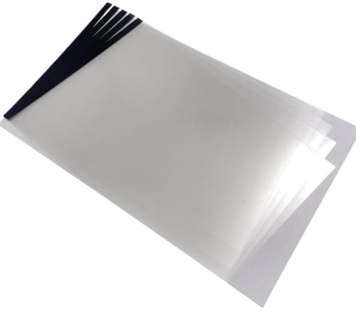 Trägerblatt 5 x 0697C001 0697C001AA, kompatibel mit A4-Scannern, Scannen von A3, B4, ungewöhnlich großen, dünnen, zerknitterten, zerrissenen, gefalteten Quittungspapieren